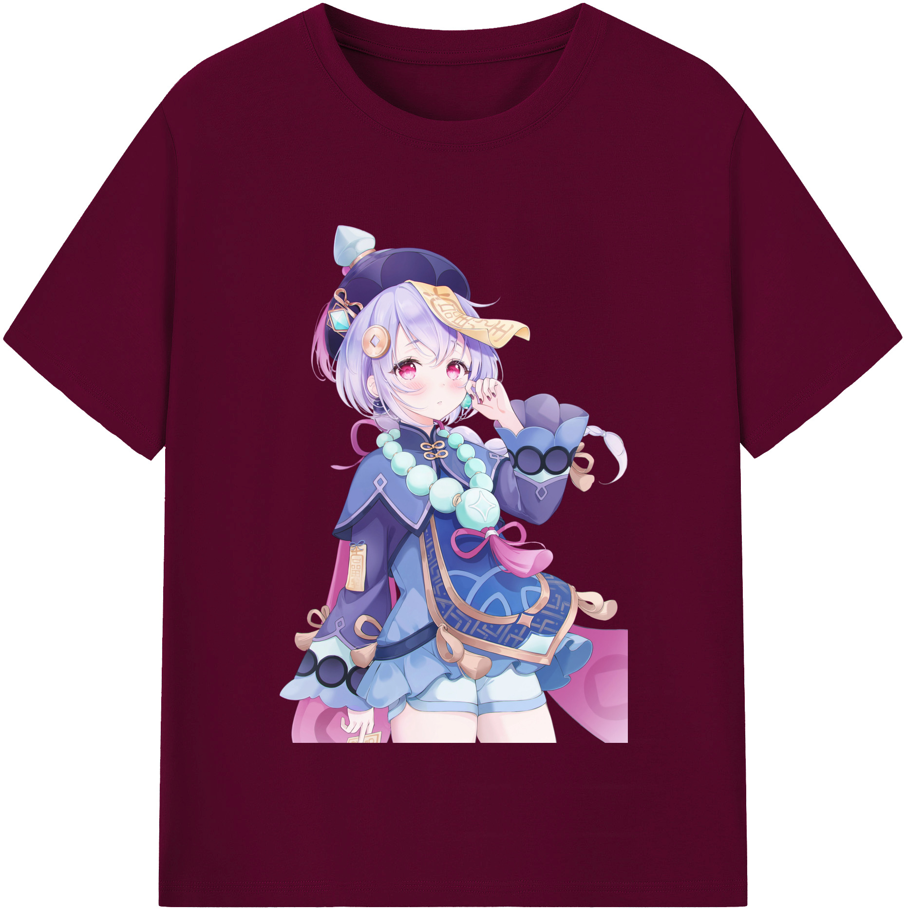 げんし神 七七 なな  genshin Nana レディースカジュアルプリントTシャツ（綿100％）